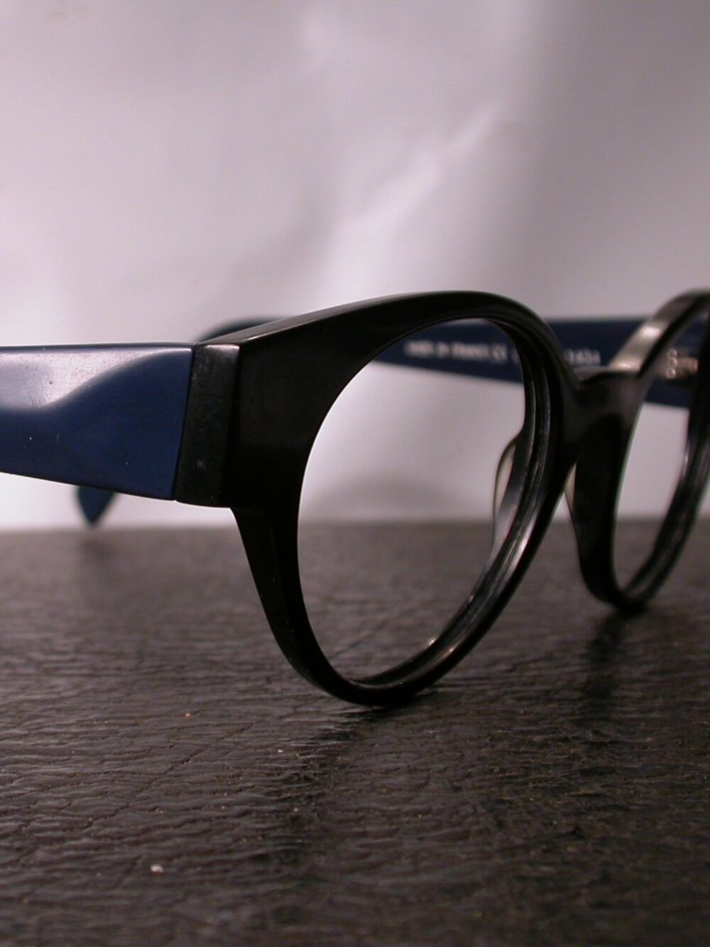 Authentic Anne et Valentin Vanda Blue and Black Eyeglasses Made in France